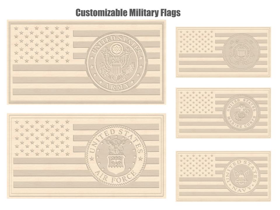 American Flag Military Logos SVG Bundle – U.S. Armed Forces Digital Download for Cricut, Silhouette, CNC, T-Shirts & Decals