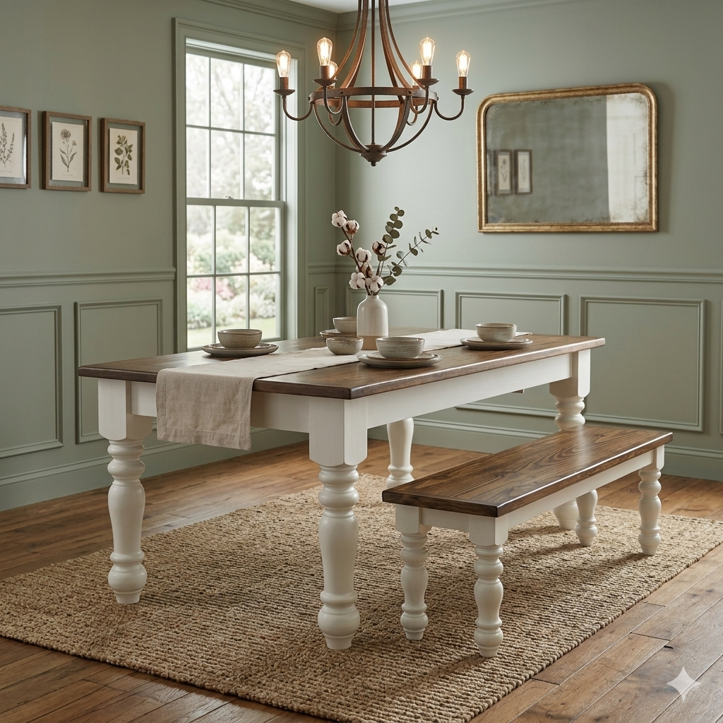 The Ilaria – Custom Solid Wood Dining Table