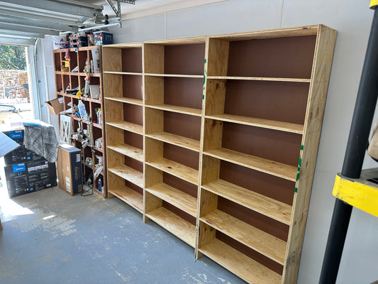 Garage Shelf 3' wide x 7' tall - Built to Order