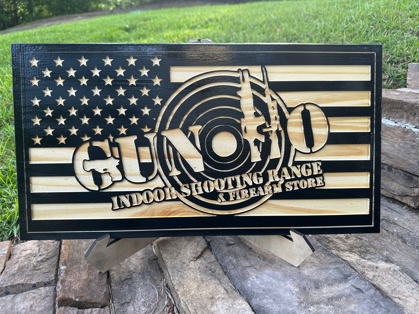 Custom American Flag Handgun Concealment Case – Made to Order