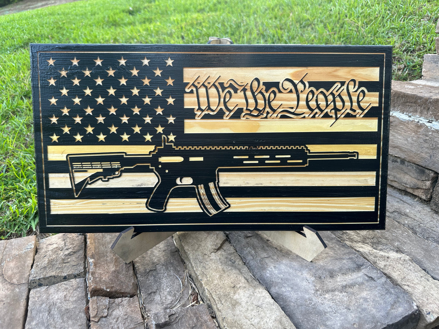 Custom American Flag Handgun Concealment Case – Made to Order