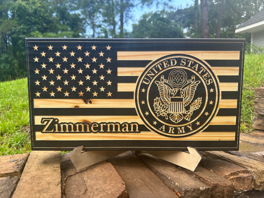 Custom American Flag Handgun Concealment Case – Made to Order