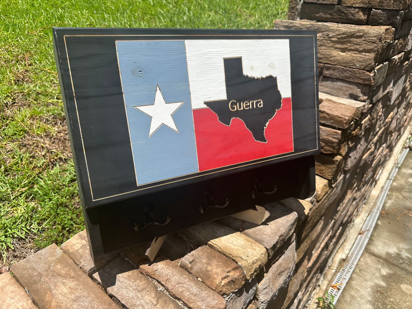 Custom American Flag Handgun Concealment Case with Coat Hooks – Made to Order