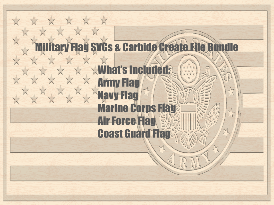American Flag Military Logos SVG Bundle – U.S. Armed Forces Digital Download for Cricut, Silhouette, CNC, T-Shirts & Decals