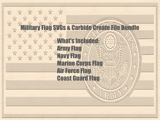 American Flag Military Logos SVG Bundle – U.S. Armed Forces Digital Download for Cricut, Silhouette, CNC, T-Shirts & Decals